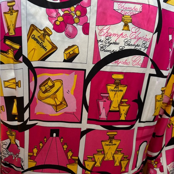 Vintage NWT designer graphic silk blouse - Picture 3 of 6